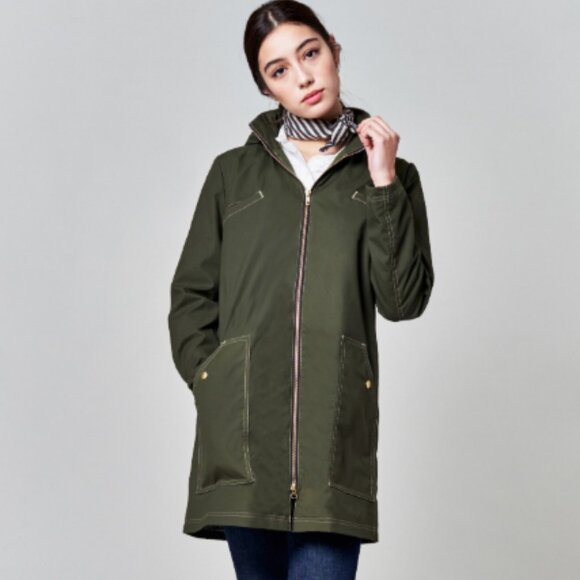 Feller Jackets Coats Nwt Feller Seattle Striped Rain Coat